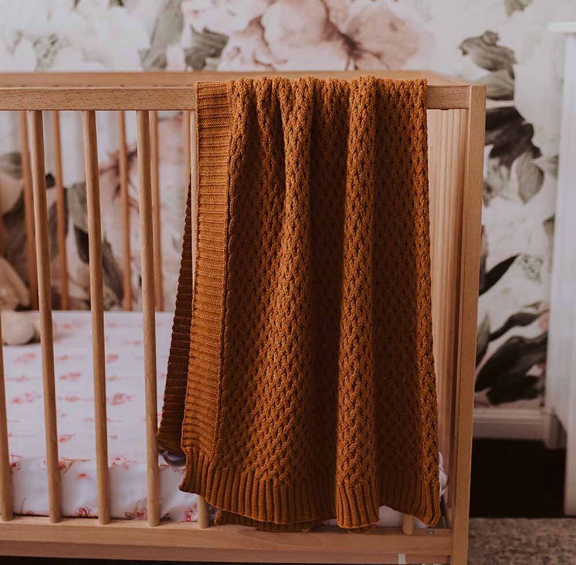 Vistfrøðiligt Baby Bummulls Teppi Bronze