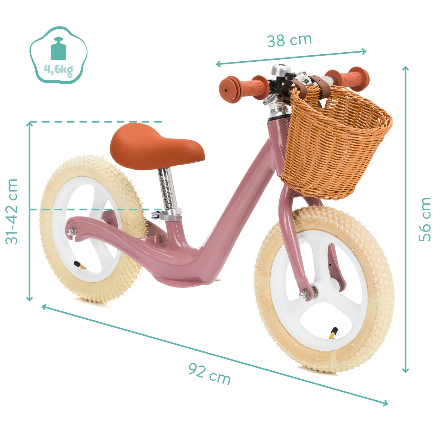 Balance Bike Speedy Rosa
