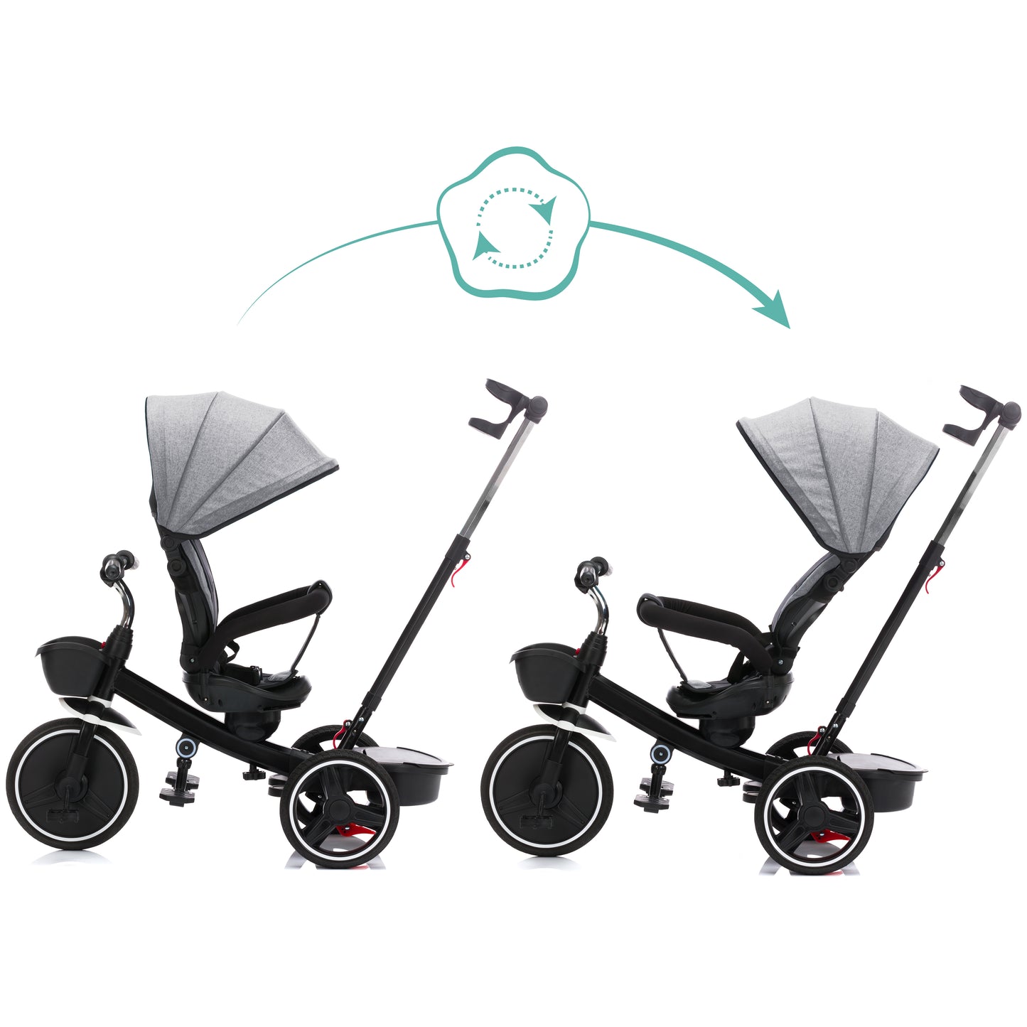 Tricycle Niki 360 grá