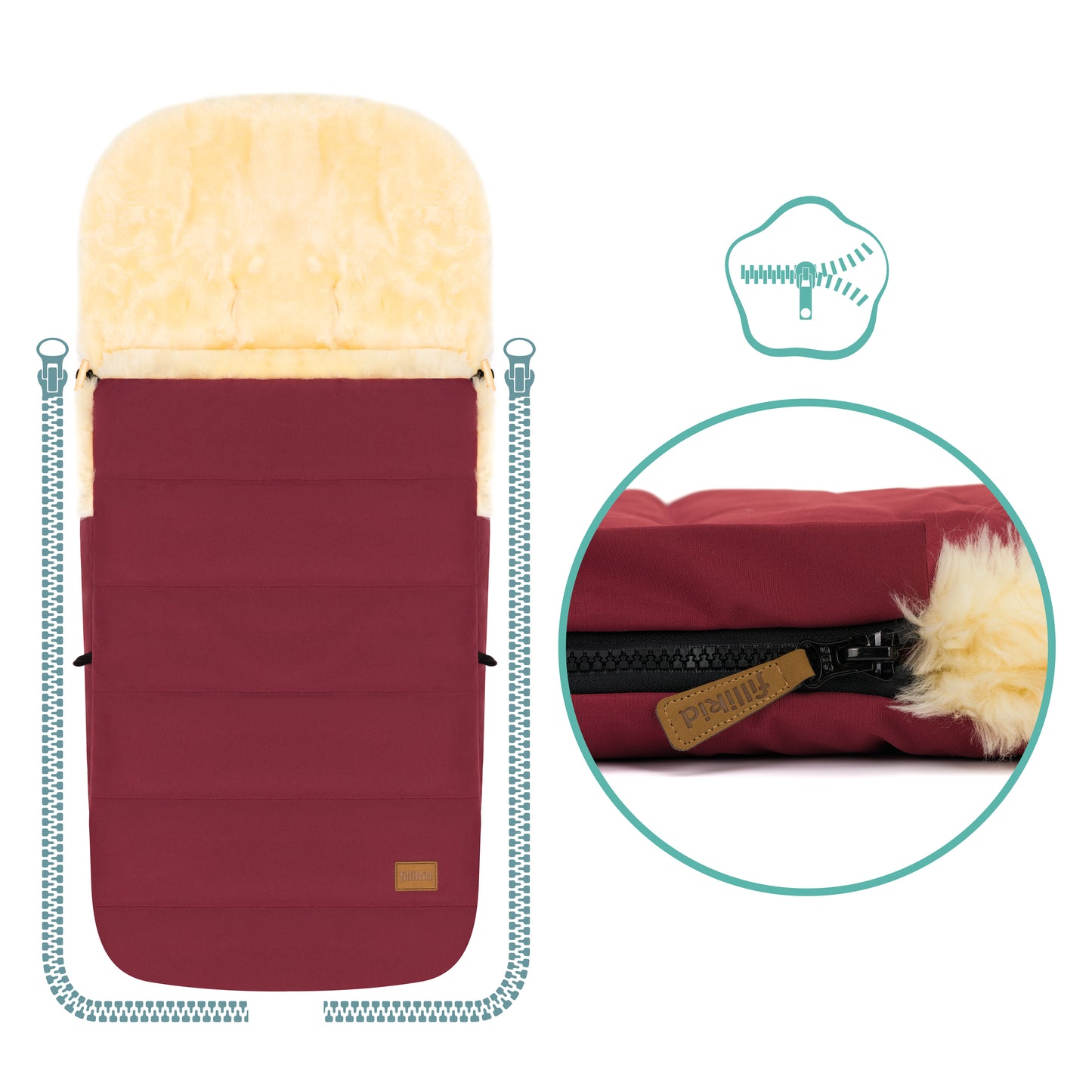 Bernina vognposi bordeaux