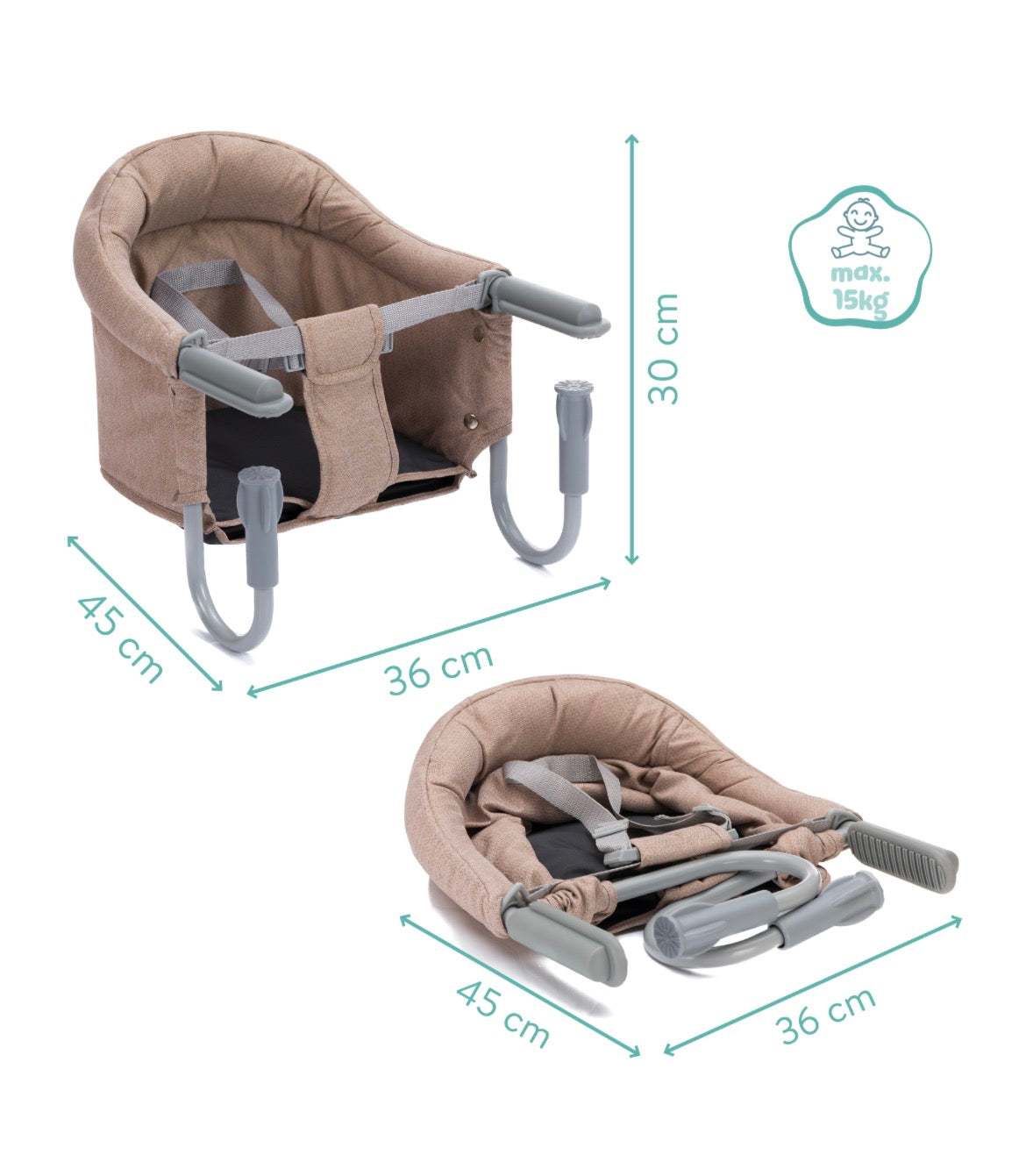 Flexi Borðstólur Natúr