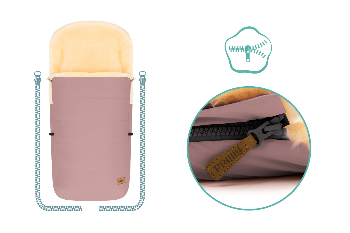 Bernina vognposi rosa