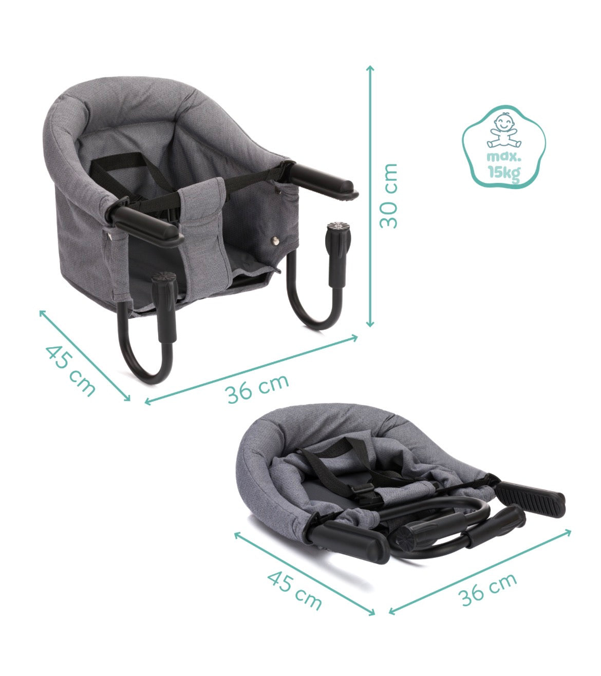 Flexi Borðstólur Gráur