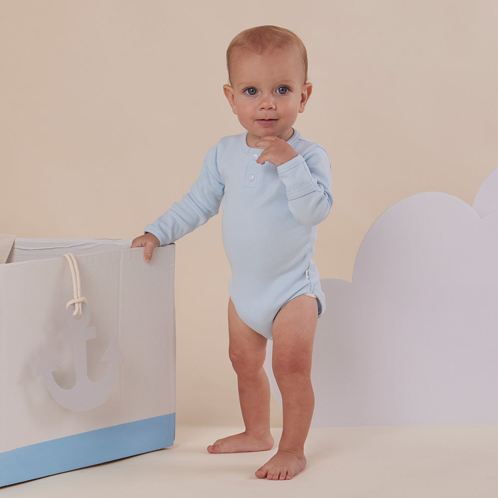 Baby Blue Rib Bodystokkur