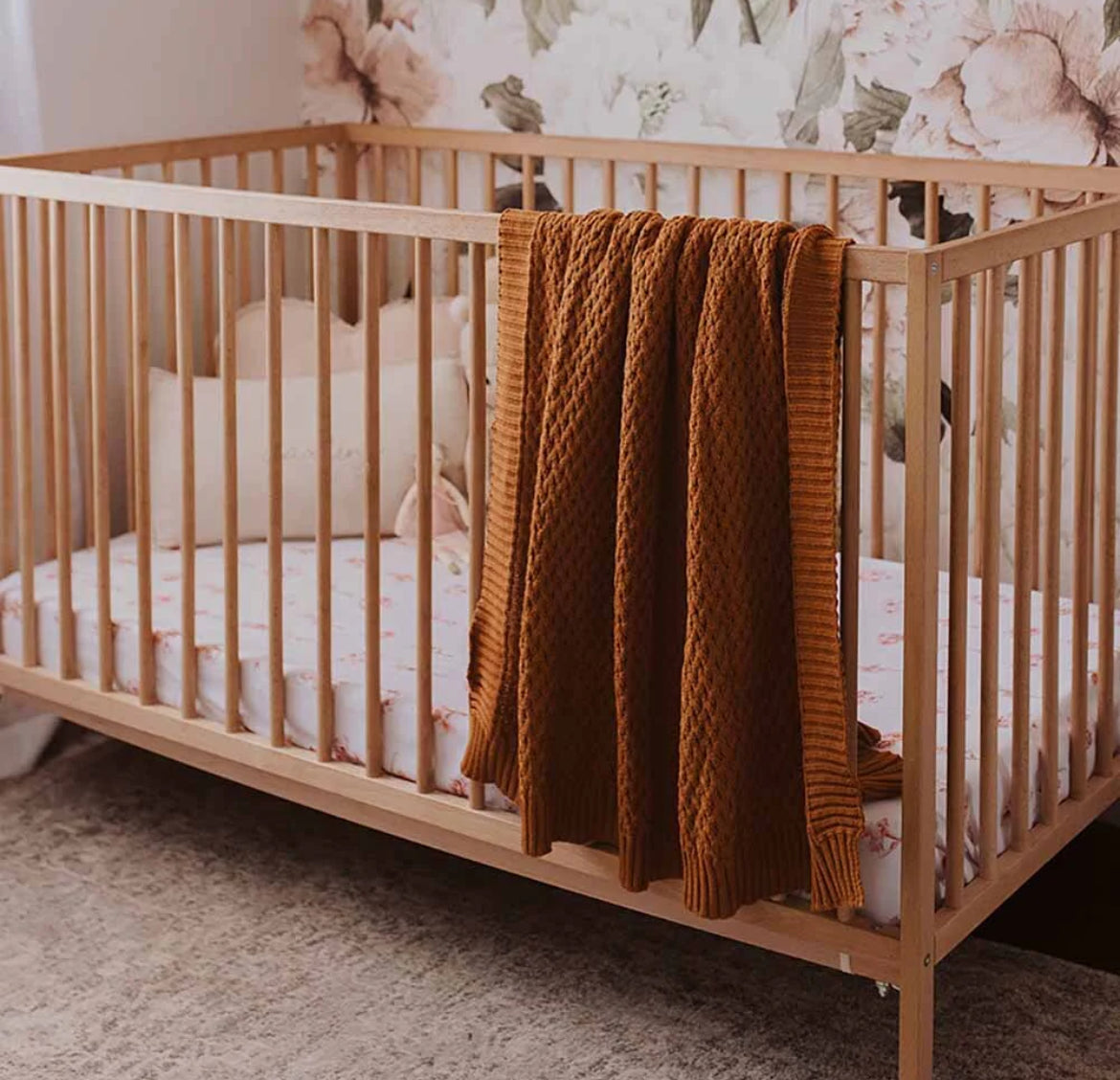 Vistfrøðiligt Baby Bummulls Teppi Bronze