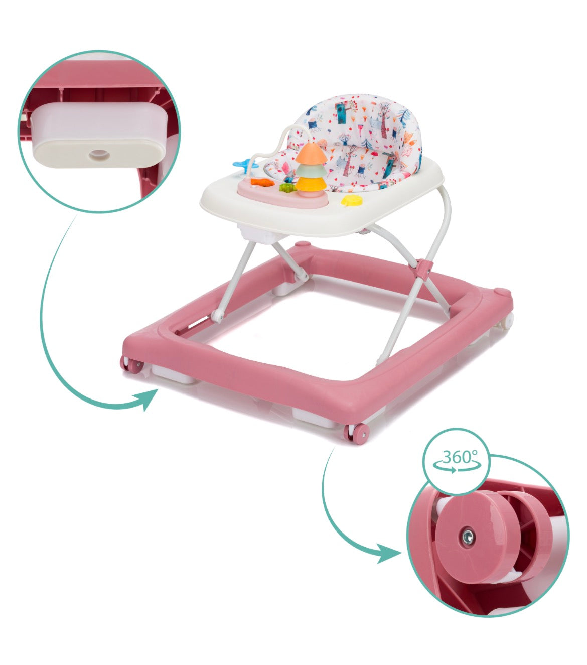 Baby Walker Rosa