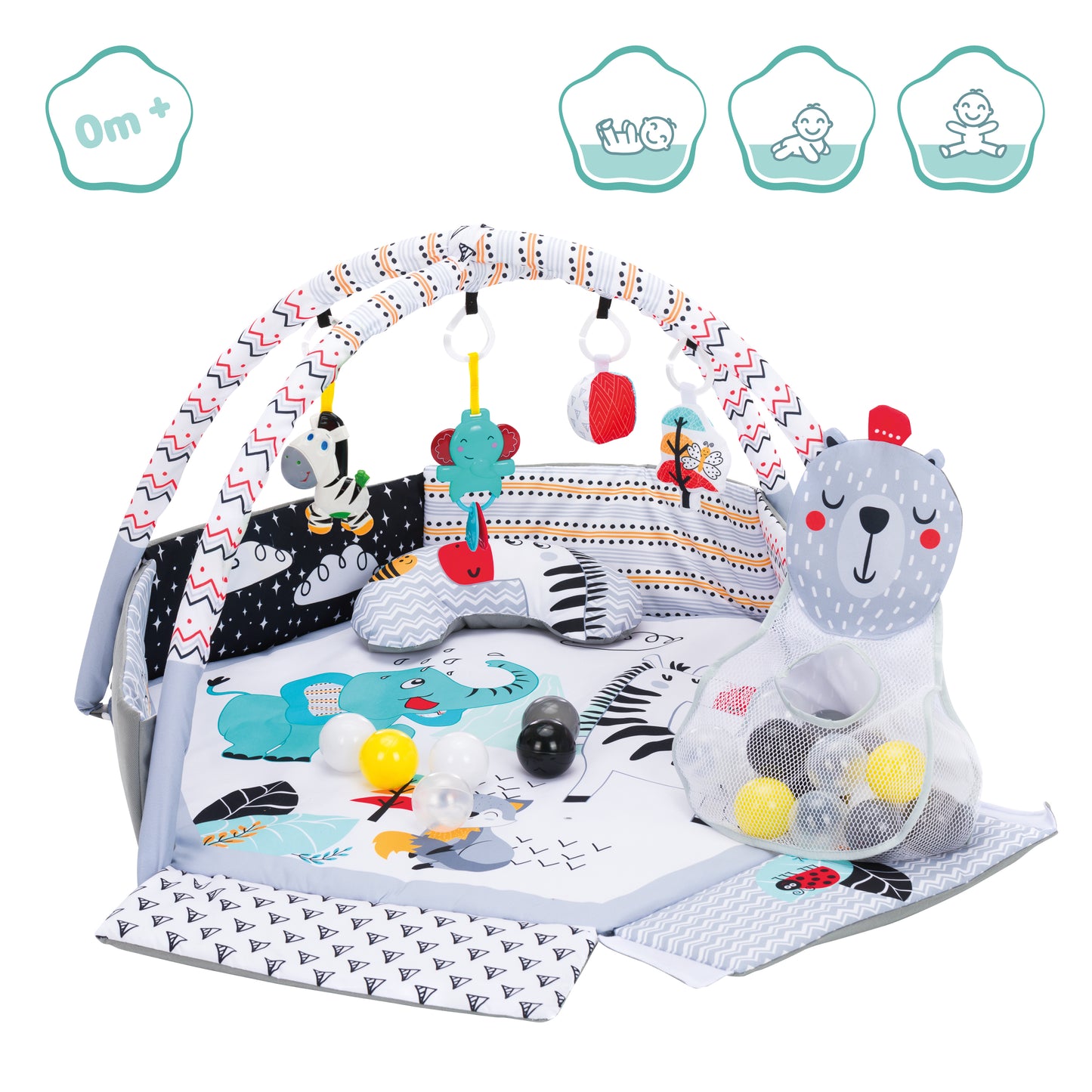 Spæliteppi við bóltum - grátt