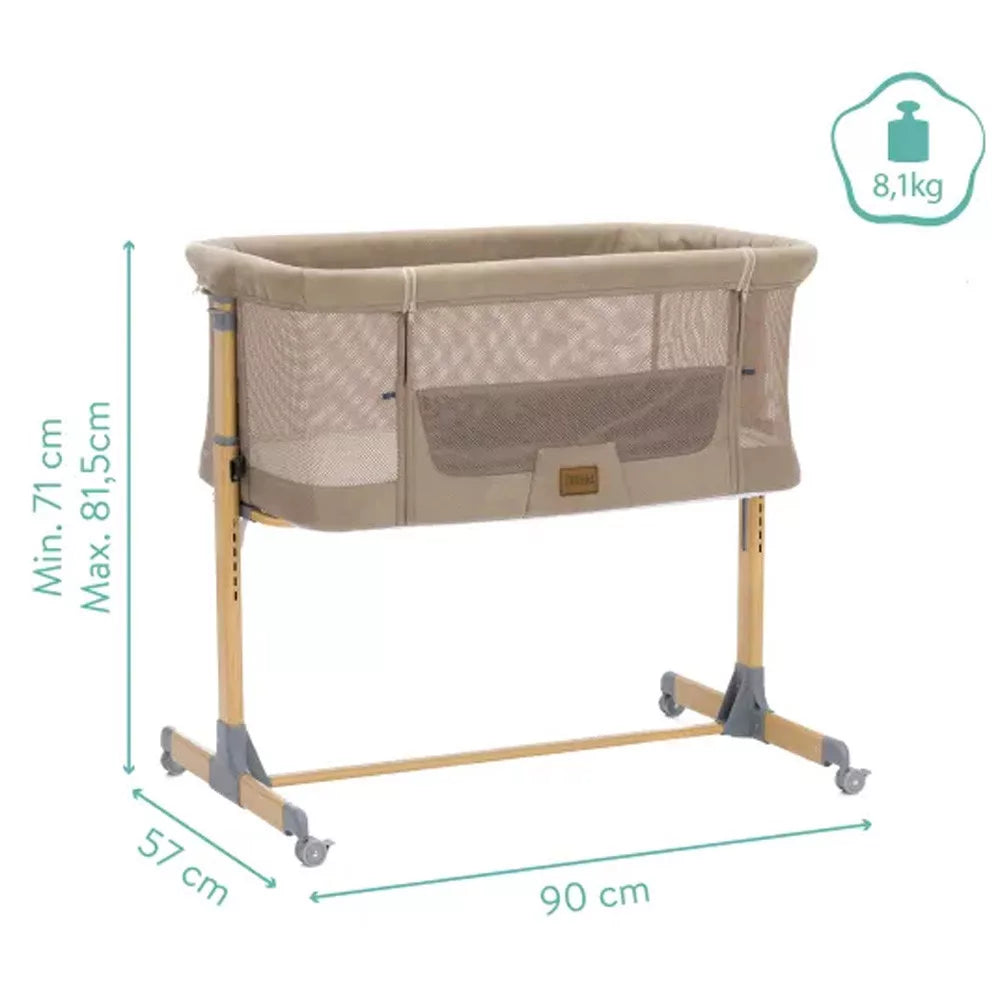 Air Bedside Crib karamell